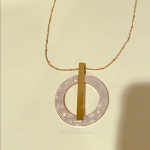 Round Drop Pendant Necklace